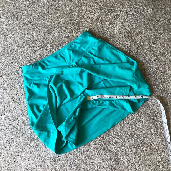 Calypsa Swim Skort - Teal - M - Modest - Picture 6 of 8